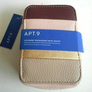 Apt 9 Multi Color Safe Keeper RFID Blocking Wallet